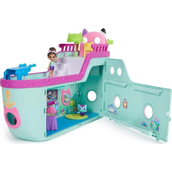 Gabby’s Dollhouse, Gabby Cat Friend Ship Cruise Ship Toy Vehicle Playset NEW - Picture 3 of 7